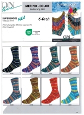 Online Supersocke 6-fach Sort. 368 Merino-Color